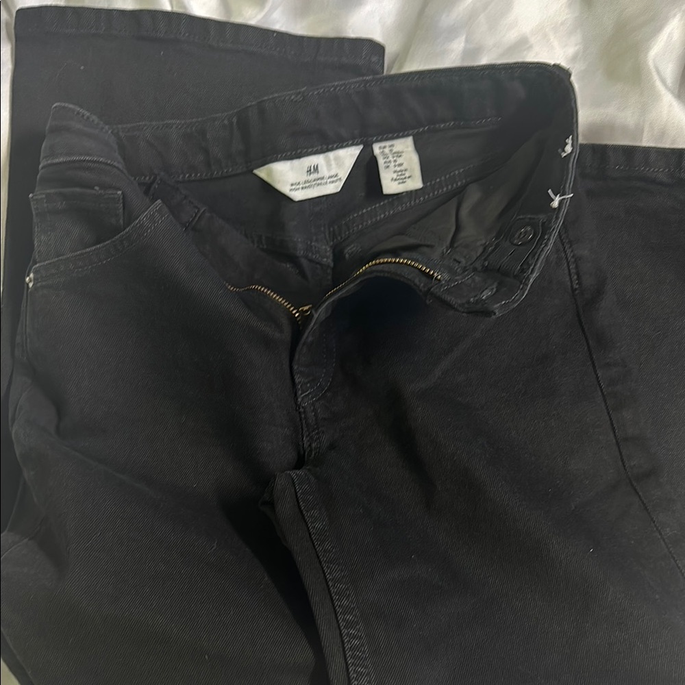 H&M Girls Black Denim Jeans